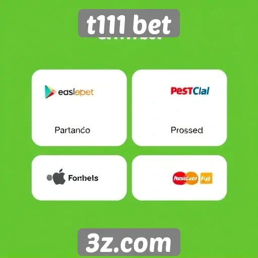 Métodos de pagamento disponíveis na plataforma t111 bet